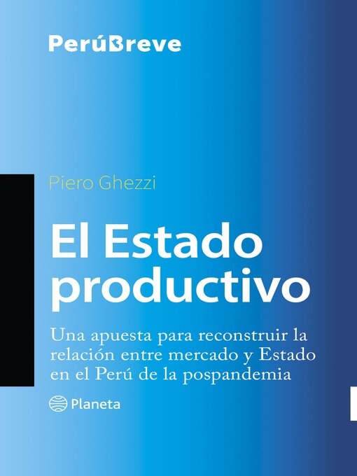 Title details for El Estado productivo by Piero Ghezzi - Available